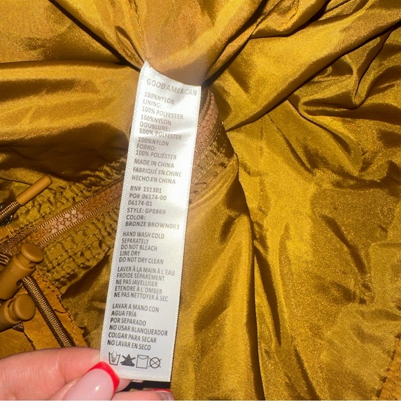 NWT Good American SHINE TRACK JACKET size 1 - Picture 7 of 8